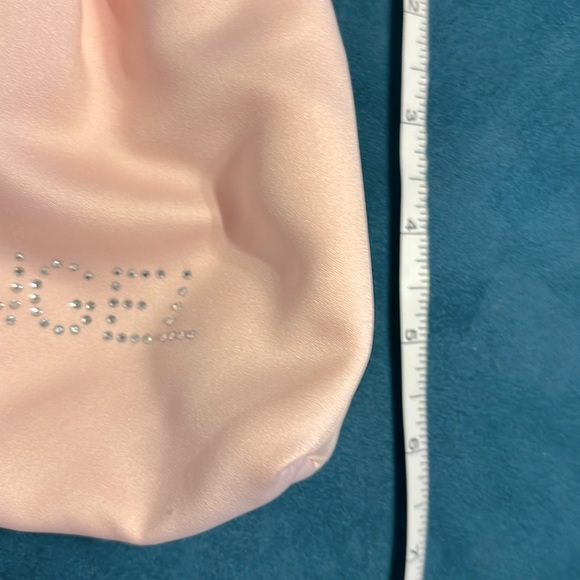 Angel Rhinestone Pink Soft Drawstring Bag. - Picture 6 of 6